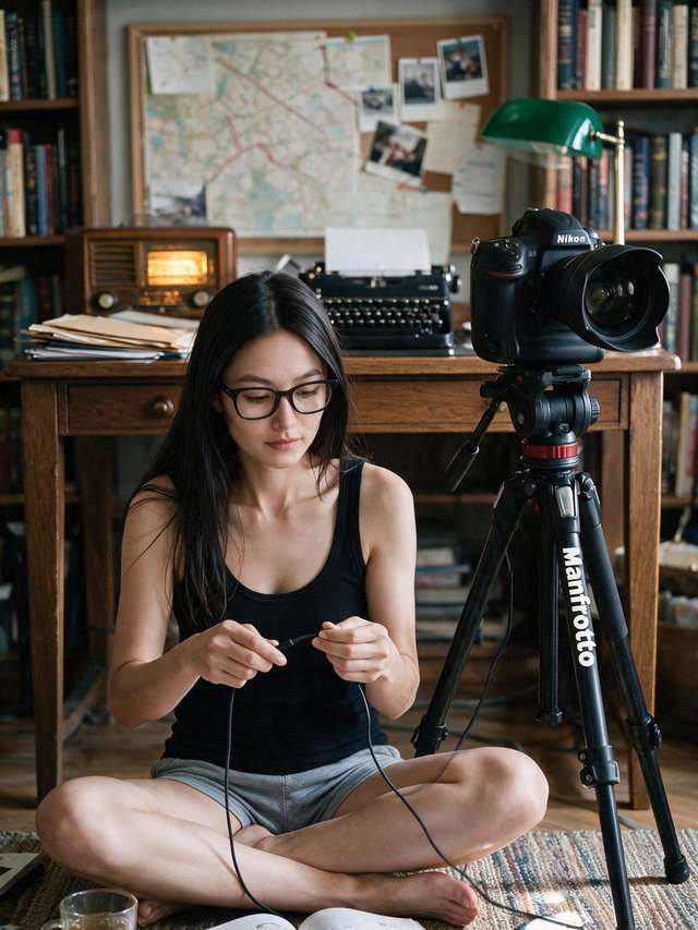 Tripod, remote shutter, tea.