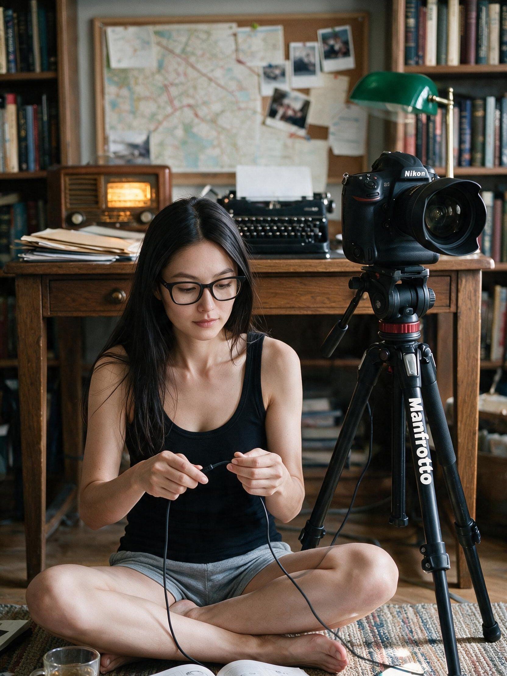 Tripod, remote shutter, tea.